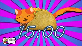 15 Minute Tacocat Countdown Timer