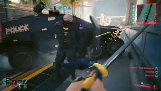 Cyberpunk 2077 MaxTac Fight (Again) A couple of MaxTac AVs