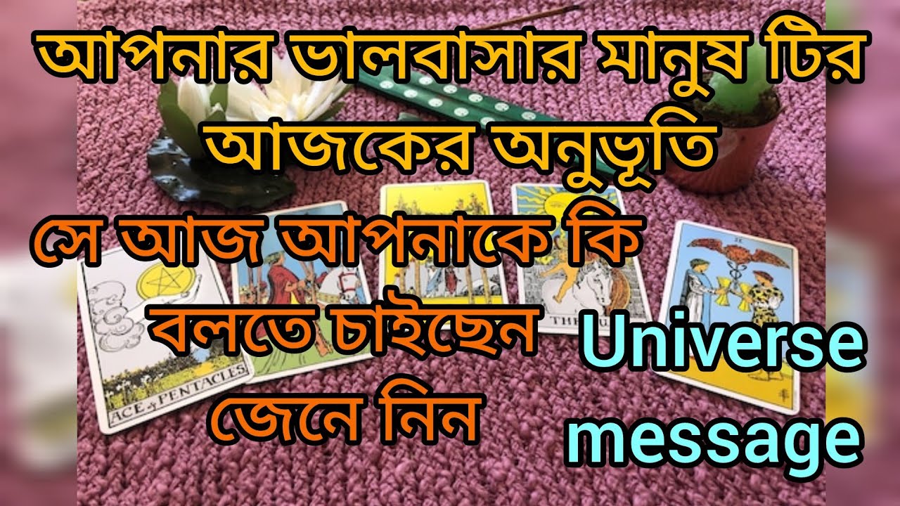 আপনার ভালবাসার মানুষ টির আজকের অনুভূতি #tarot #lovetarot #tarotcardreading #viral 