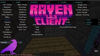 🟪 como DESCARGAR y UTILIZAR RAVEN CLIENT para la 1.8.9 !!🟪