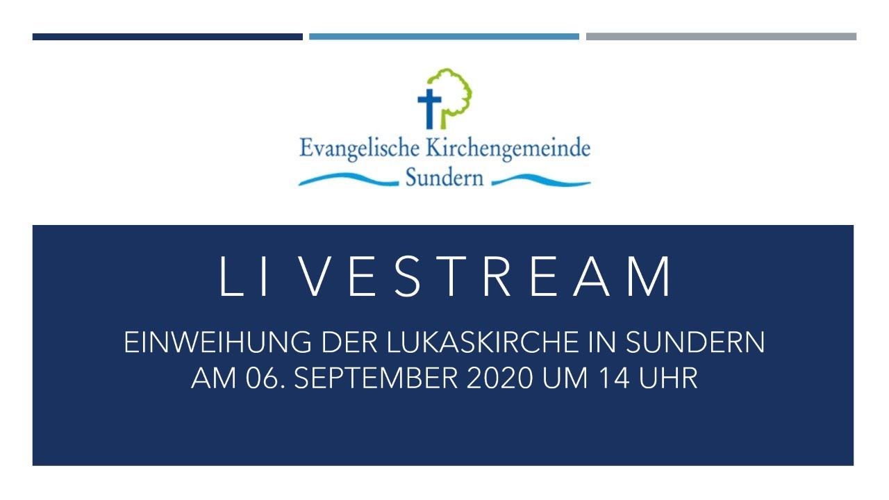 Einweihung der Lukaskirche in Sundern