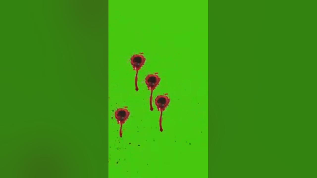 Gun Bullet Fire Blood Green Screen Video effects Effects (gun fire blood free green screen)