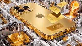 Inside the Secret US iPhone 17 Factory CNC Machining Pure Gold Full Process