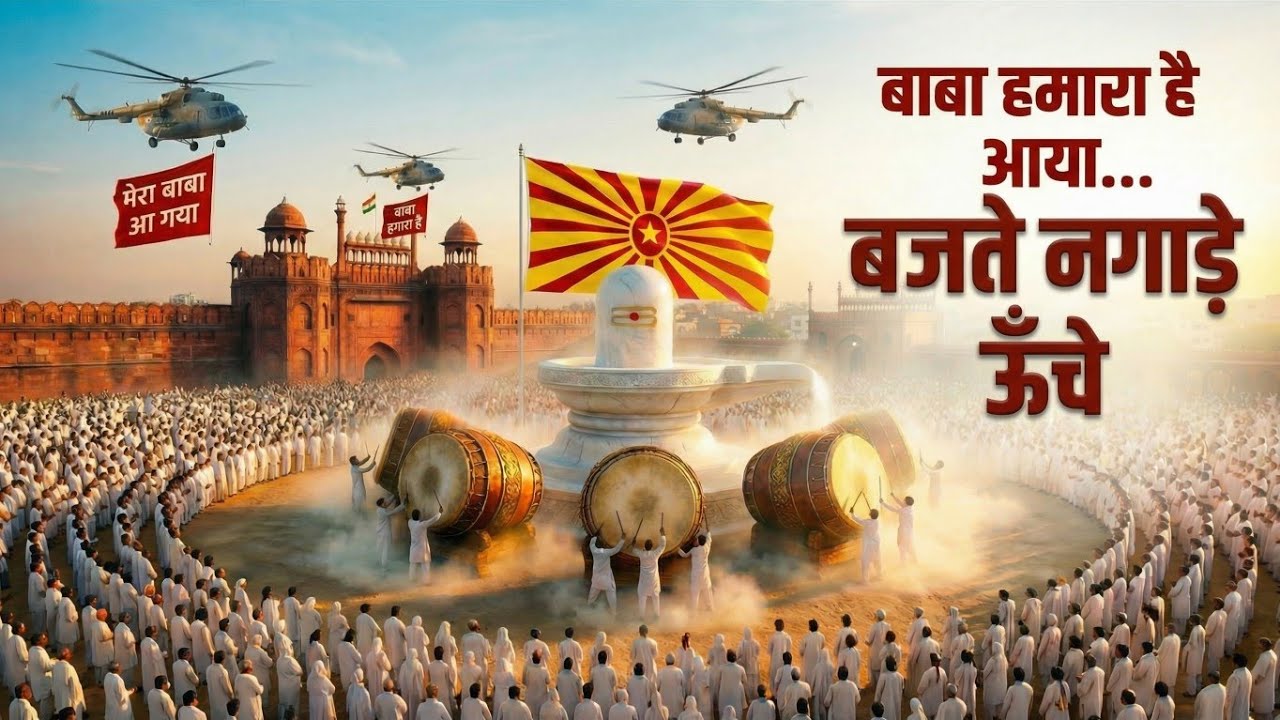 🥁 नगाड़ों की गूंज 🔥| शिव का महाआगमन | Shiv Baba हमारा है आया | High Energy Shiv Celebration Song 
