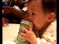 淡麗と赤ん坊(A baby with a can of beer.)