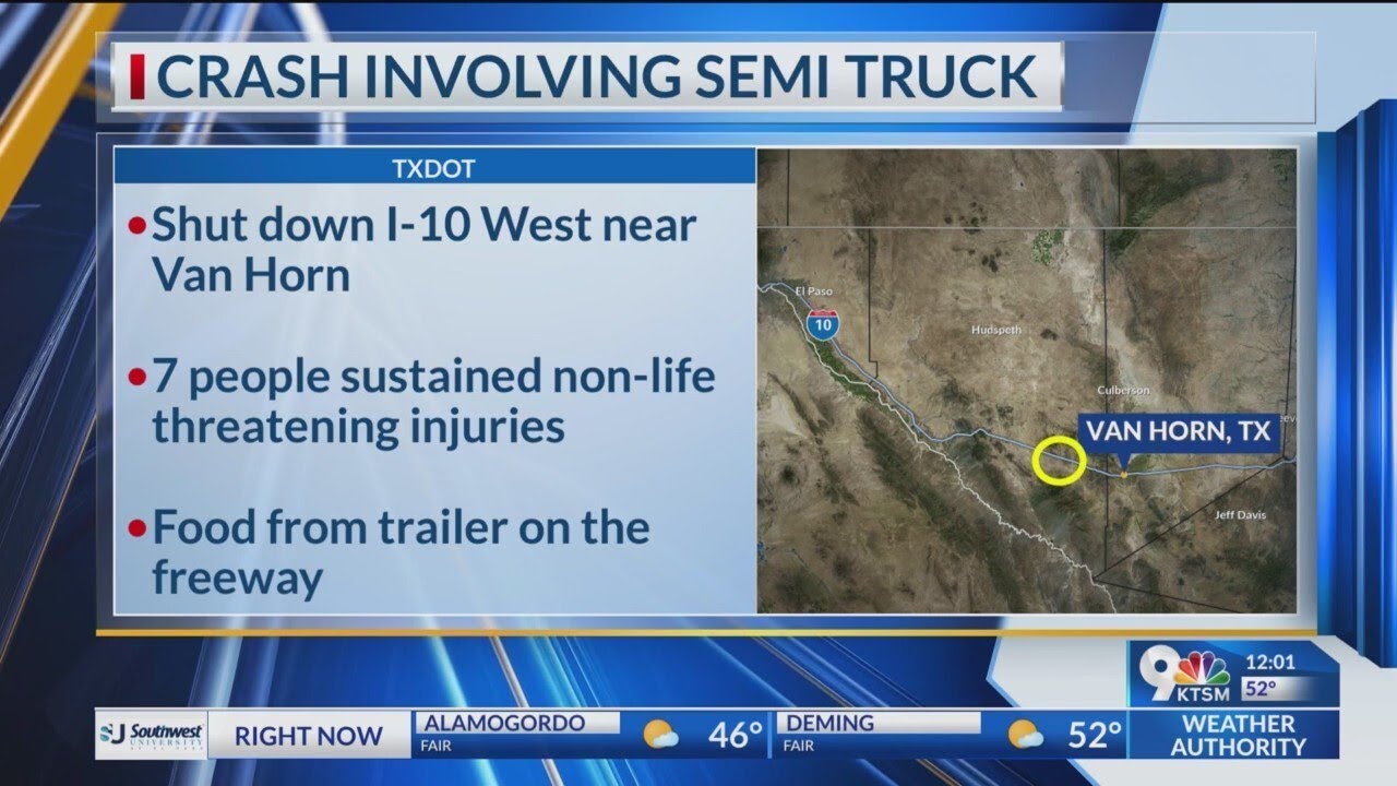 7 people sent to hospital after crash in Hudspeth County - YouTube
