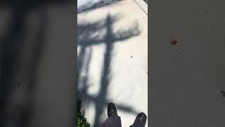 A cross shape from a tree that shows a shadow letting us know that Jesus is always there with us🙏❤️
