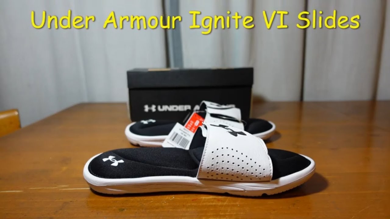 volleybal gat De databank Under Armour Ignite VI Slides (2021) Review - YouTube