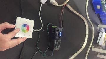 Model S3-DX  High voltage DMX decoder & T13 wall touch panel testing video - GZ Skydance