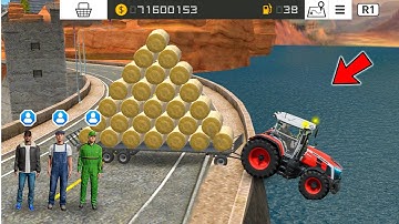 3 Player Gameplay & Making Role Bales In Fs 18| Fs 18 Multiplayer Gameplay | Timelapse