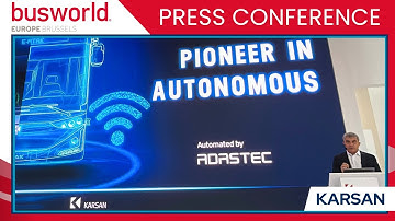 Karsan Unveils the Autonomous e-JEST to the World | Busworld Europe 2025 Press Conference