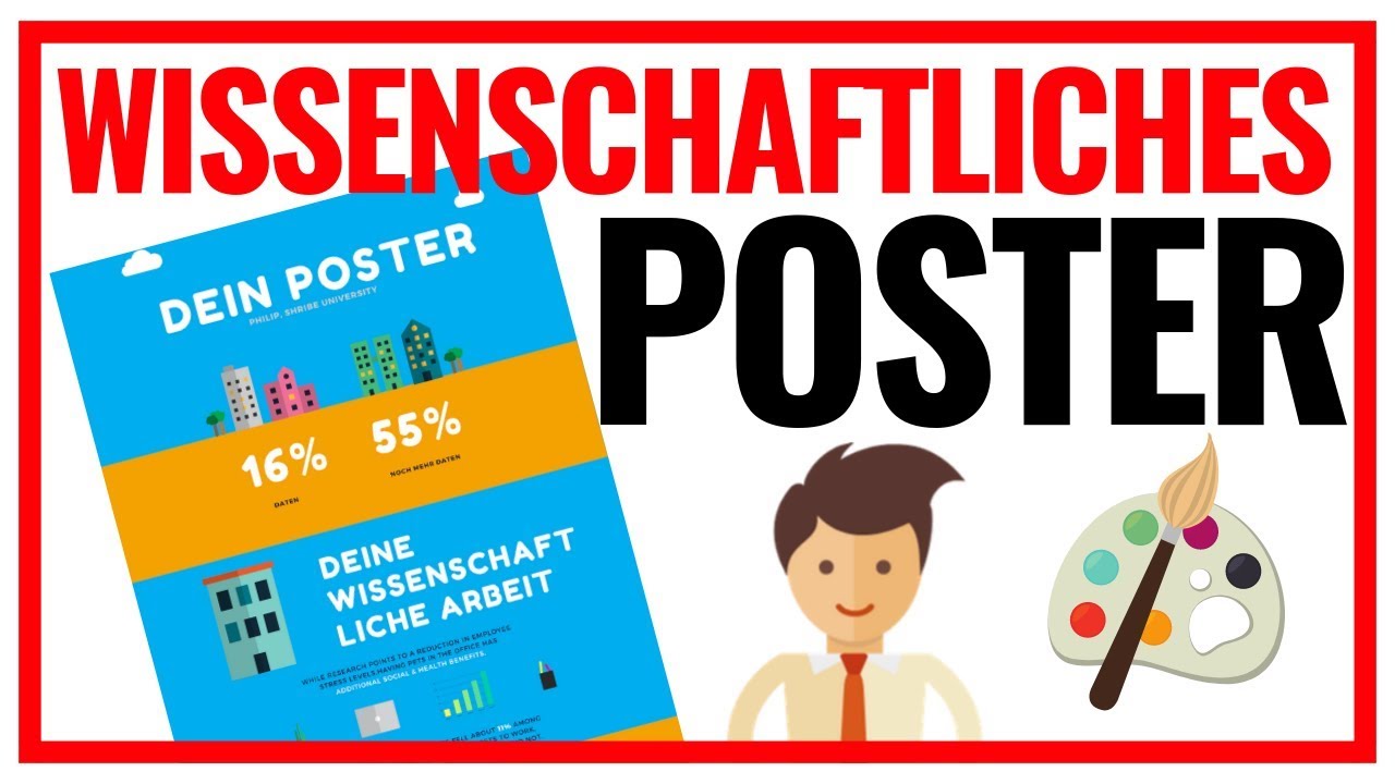 Wissenschaftliches Poster Erstellen 3 Goldene Regeln Fur Ein Atemberaubendes Design Youtube