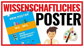 Wissenschaftliches Poster erstellen | 3 goldene Regeln für ein atemberaubendes Design 🎨