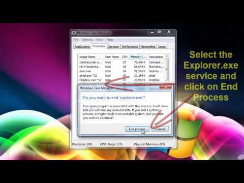 How to restart Windows Explorer without restarting computer