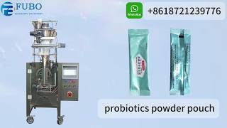 High energy activated probiotics powder pouch packaging machine |  Back seal sachet packing machine