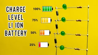 Lithium Battery Charge Level indicator circuit