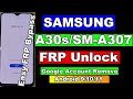 Easy FRP Bypass Samsung A30s Google Account Remove | Samsung FRP Unlock One Click Android 9/10/11/12