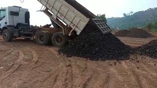 Delivery of high grade Mn 48% manganese ore at loading patio