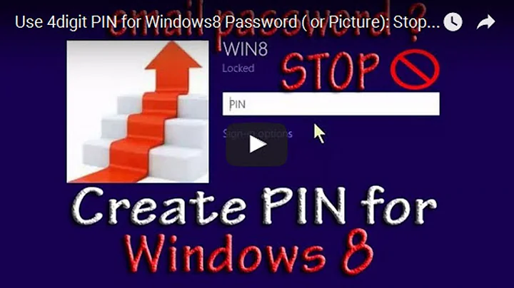 Setup PIN Security to Login Windows 10 or Windows 8