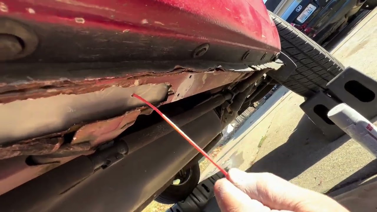 Car body repair with rivets and JB Weld- Part three subscribe to the channel