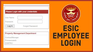 How to Login ESIC Employee Portal Online ESIC Employee Login 2022