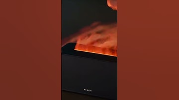 7-Color Flame Humidifier – Cozy LED Vibes🔥 #cozyhome #moodlight #homedecor.