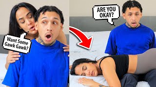 Leading My Husband On Then Passing Out Prank!