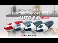 How to use kitchen mama auto electric can opener 20  kitchen mama