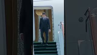 Президент Туркменистана в Узбекистане. 💯  Самый большой Кортеж.