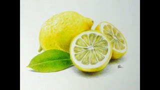 Рисуем лимон акварельными карандашами(Демонстрация по рисованию лимона акварельными карандашами kooh-i-noor к уроку http://aniop.ru/limon/, 2016-03-28T17:05:34.000Z)