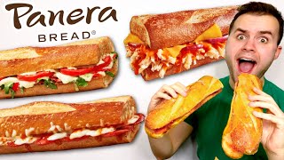 Panera Bread's NEW Toasted Baguettes MENU REVIEW! Buffalo, Pepperoni   MORE!