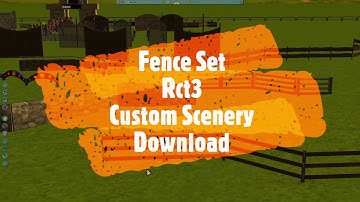 RollerCoaster Tycoon 3 Custom Scenery Download FENCE SET Rct3 Custom Content