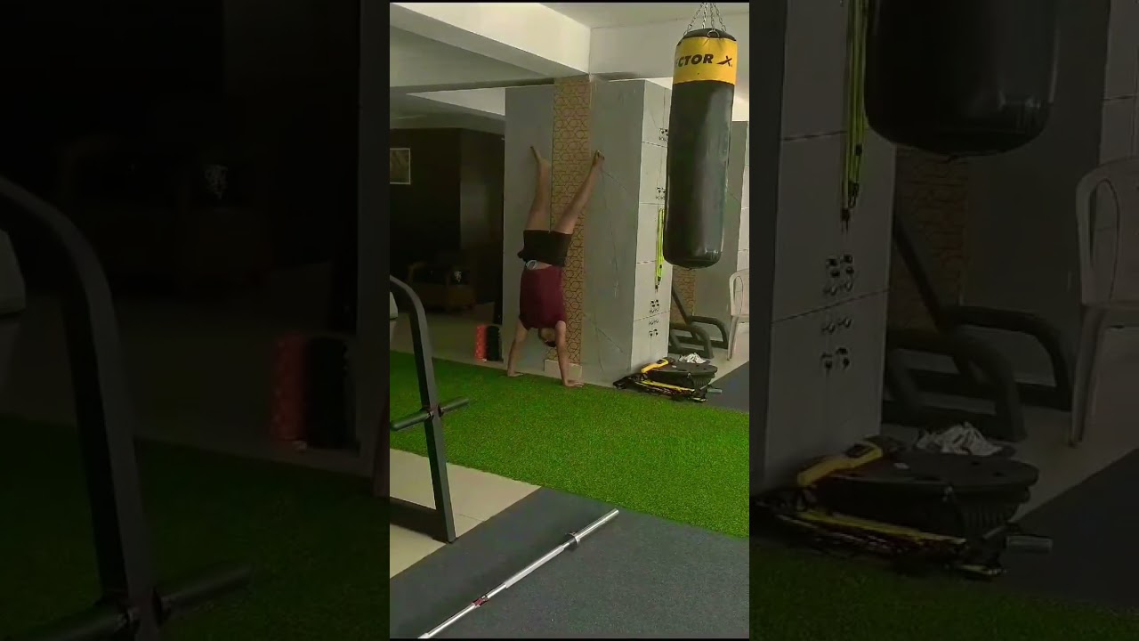 Hand walk practice after a long time 