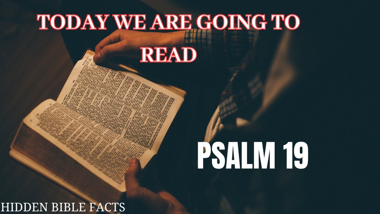 TODAY WE ARE GOING TO READ - PSALM 19 | AUDIO BIBLE | BIBLE VERSE