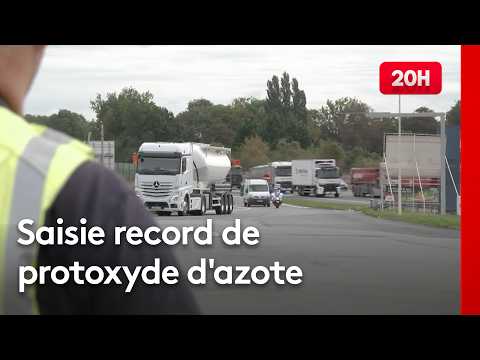 30 tonnes de bonbonnes de protoxyde d'azote saisies près de Montauban