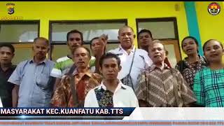 Masyarakat Kecamatan Kuanfatu Tegas Menolak Hoaxisu Sara Dan Ujaran Kebencian 