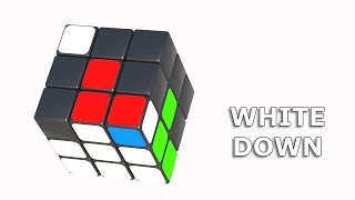Rubiks Cube White Down