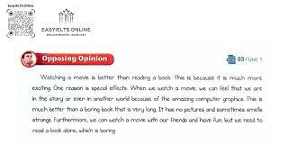 Famous Debating Challenge 1 | Unit 1_3 | Read a Book or Watch a Movie? | Opposing Opinion Wealth
