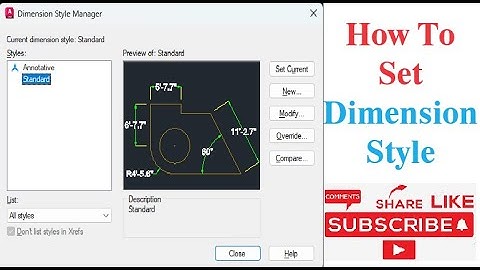 How to create Dimension in AutoCAD | Dimension Style command | Create New Dimension Style in Autocad