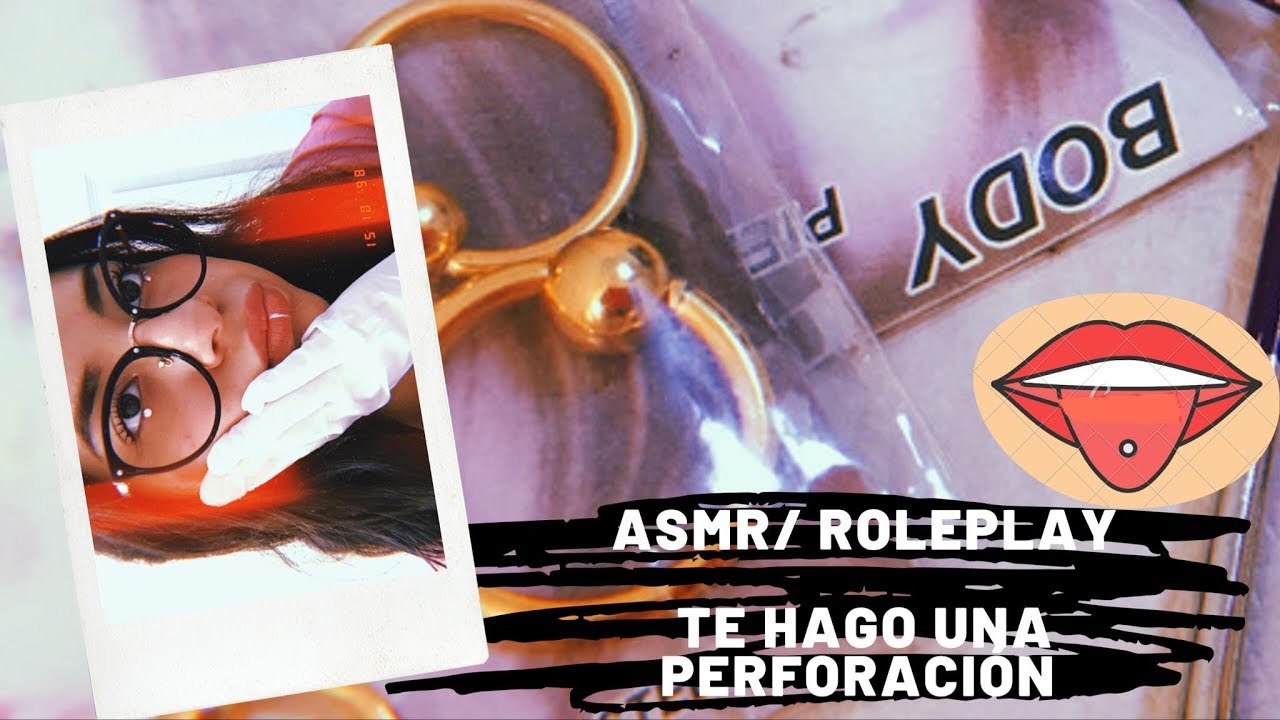 ASMR/ ROLEPLAY/ Te hago una perforación/ Susurros relajantes/ Andrea ASMR 🦋