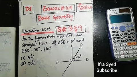 Mathematics Book 1 (D1) |  7th Edition | Exercise # 10 A | Q # 8 & 9 | Ifra Syed | in Urdu\Hindi