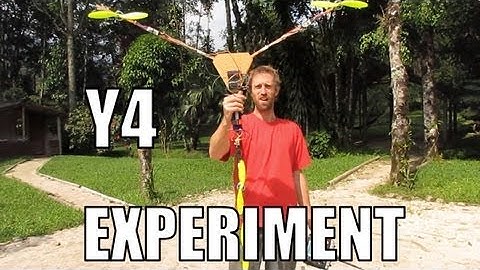 Y4 Experimental design, Maiden Flight. KK2, DT750, F-20A with SimonK. RCHacker #20