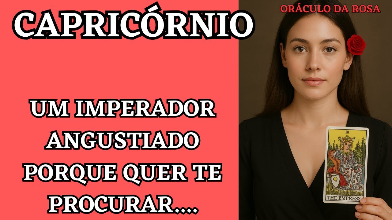 Capricórnio ❤️‍🔥Dez/25 - Um IMPERADOR angustiado porque quer te procurar....