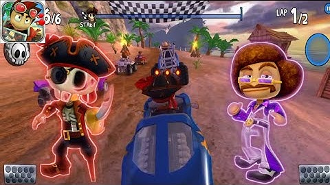 Unlocked karakter DISCO JIMMY - BEACH BUGGY RACING GAMEPLAY #3