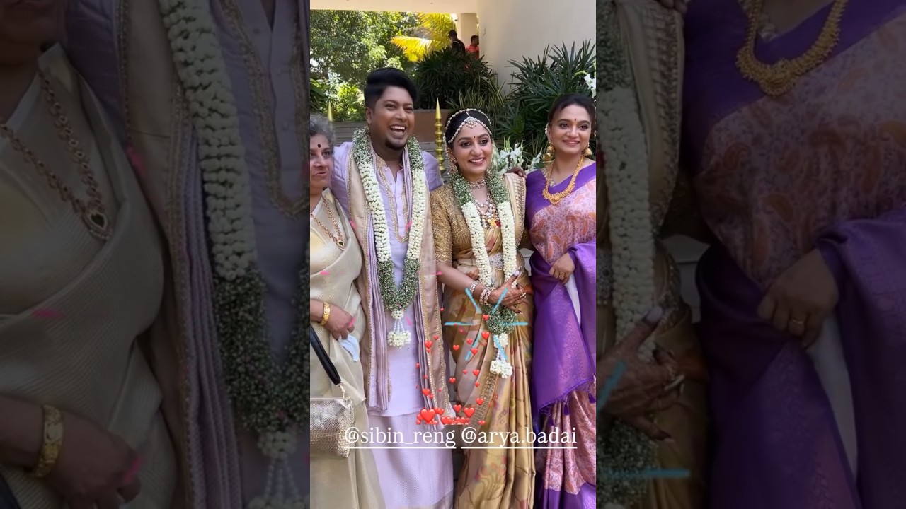 സിബിനും ആര്യക്കുമൊപ്പം കൃഷ്ണ പ്രഭ 😍 subin ! Arya badai ! wedding ! marriage ! bigboss contestants !