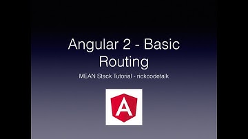 [MEAN Stack 教學] Angular 2 - Routing基礎