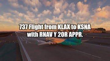 737 KLAX to KSNA with RNAV Approach