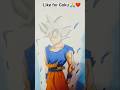 💪❤️Draw Goku master ultra Instinct 💪❤️ #drawing #trending #anime #shortvideo #goku #art #shorts