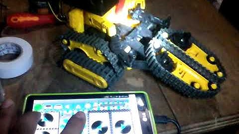 Manipulacion de Oruga 3 en 1 desde un Dispositivo Movil