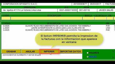 Modulo Factura  -  Macros VBA Excel - Generación, busqueda e imprimir facturas de manera automática